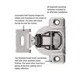 thumbnail image 3 of Hickory Hardware P5120-14 Bright Nickel Concealed Frameless 165 Degree Hinge, 3 of 5