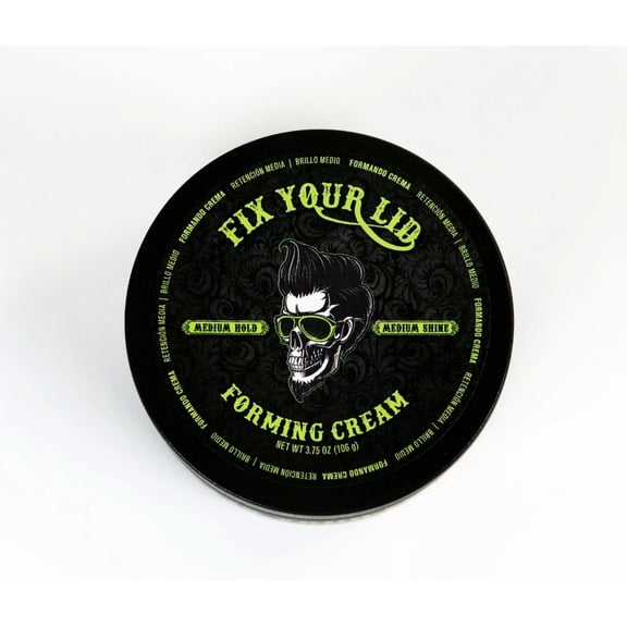 Fix Your Lid Forming Shine Enhancing Hair Styling Cream, Medium Hold & Shine, Cruelty-Free 3.75 Oz