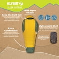 thumbnail image 7 of Klymit Wild Aspen 0 F Mummy 4-Season Lightweight Water-Repellent Camping Sleeping Bag, Large, 7 of 7