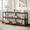 Brown, variant on Tribesigns Sofa Table with Storage Shelves, 55 Inches Industrial Rustic Console Table, 3 Tiers Decorative Shelf, Open TV Shelf for Living Room, Hallway, Book (Brown)