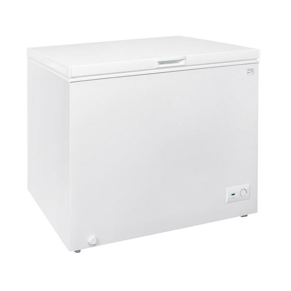 Kenmore 8.7 Cu. Ft Chest Freezer, 246L, Manual Defrost, Balanced Hinge Lid, Garage-Ready, White, Small Freezer