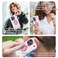 thumbnail image 5 of Rugged Case for iPhone 15 Pro Ring Holder Kickstand Cover with Screen Protective Film, Heavy Duty Triple-Layers Military Grade Hybrid Shockproof Drop Resistant Case, White+Pink, 5 of 6