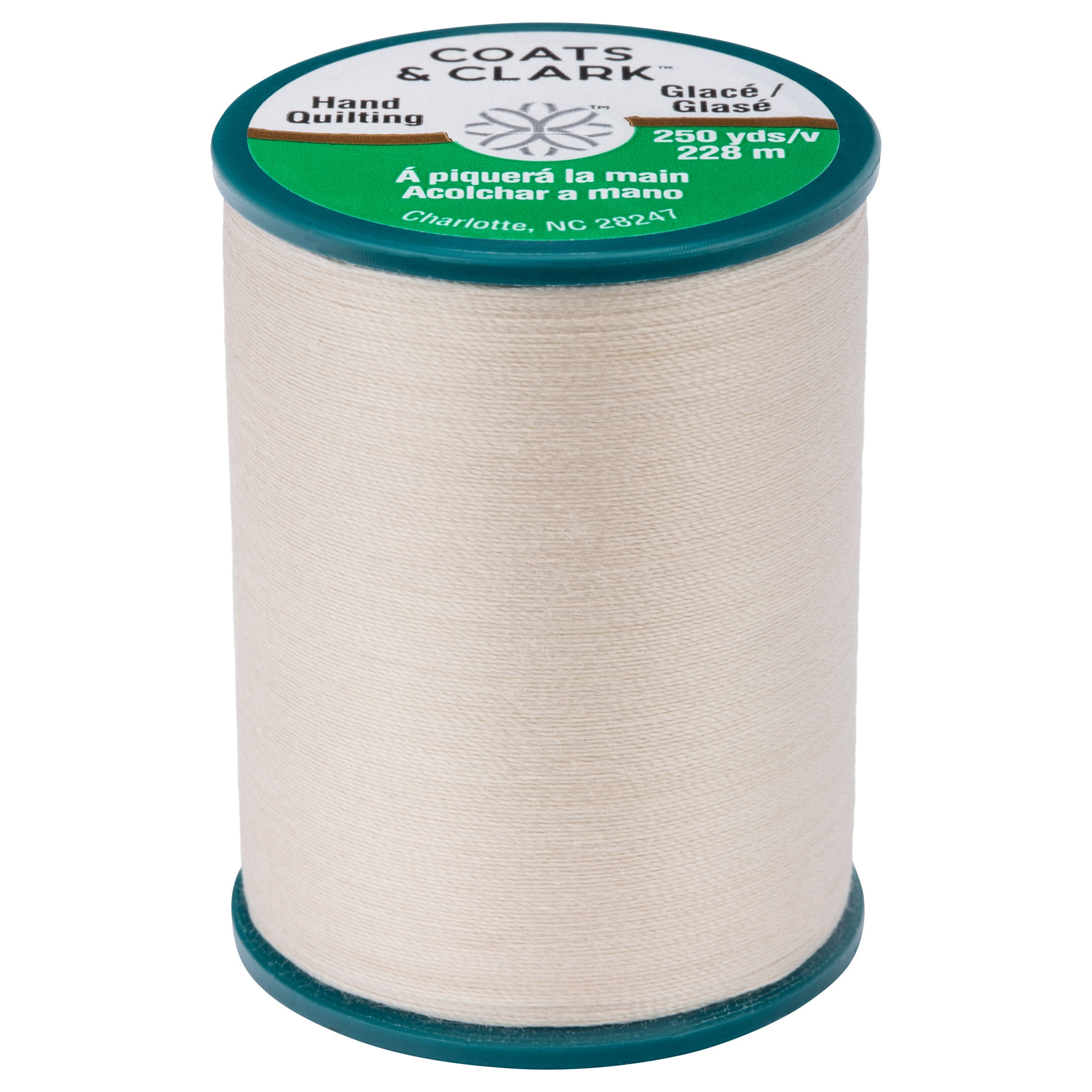 Coats & Clark Dual Duty Hand Quilting Natural Cotton/Polyester Thread, 250 Yards