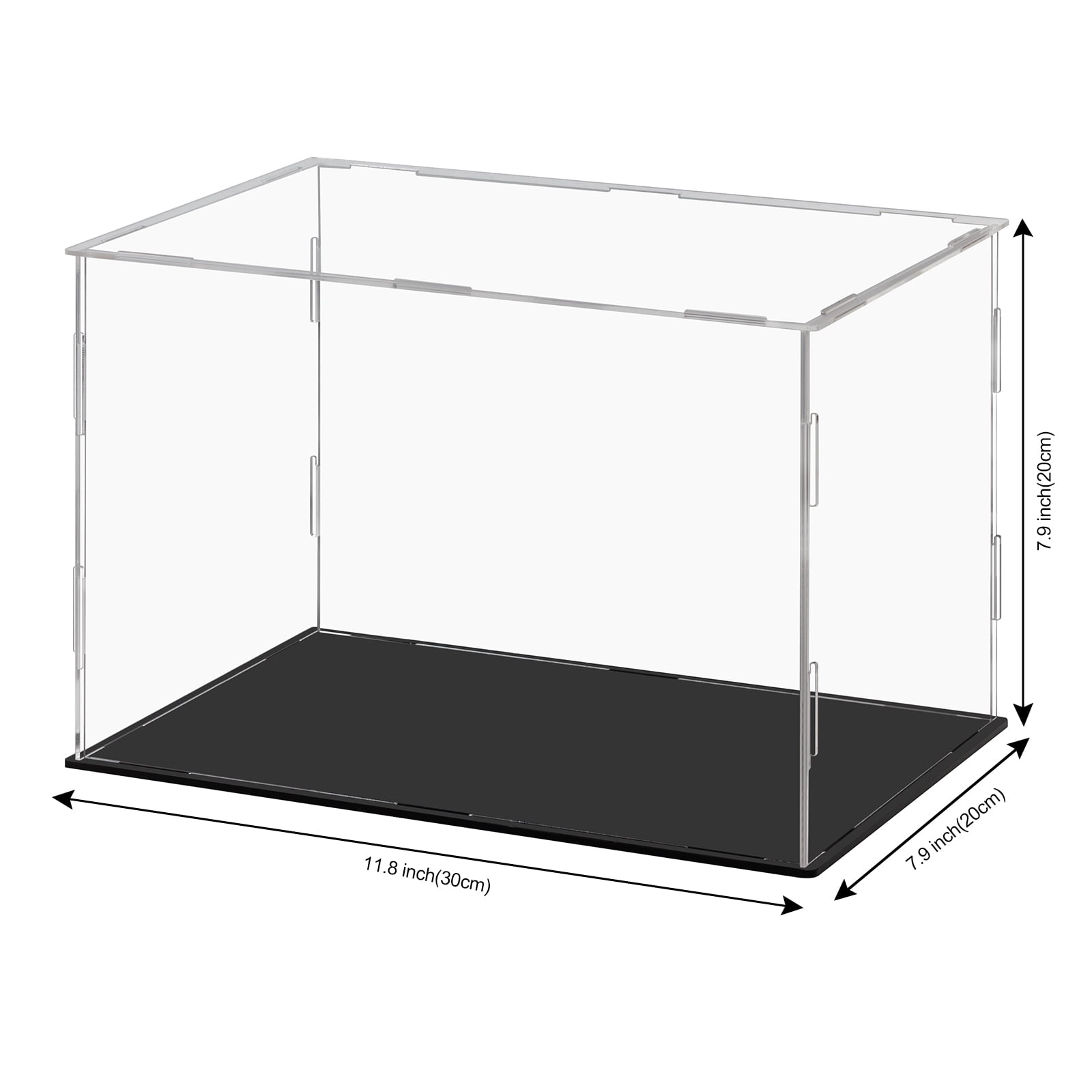 lionlar Clear Organizer Box Collectibles Display Box for Figurines  Collectibles Statues 35x15x15cm 