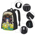 thumbnail image 2 of Rick And Morty Backpack For School Anime Bookbag Lightweight School Bags Satchel Back Packs, 2 of 2