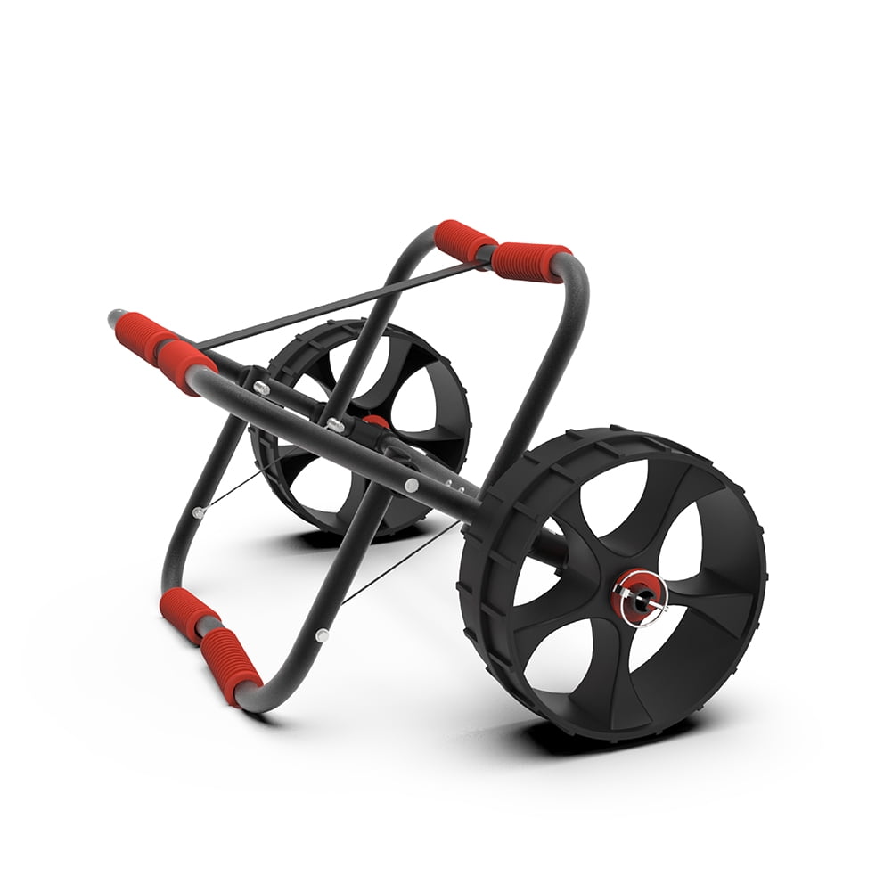 Kadyn Modern Kayak Cart, Kayak Carrier Cart with Wheels, Aluminium Kayak Trolley Cart for Kinds of Kayaks, Red