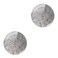 thumbnail image 1 of Monstrate Nordic Style Wall Clock Texture Round Operated Battery for Office 2piezas Gris, 1 of 1