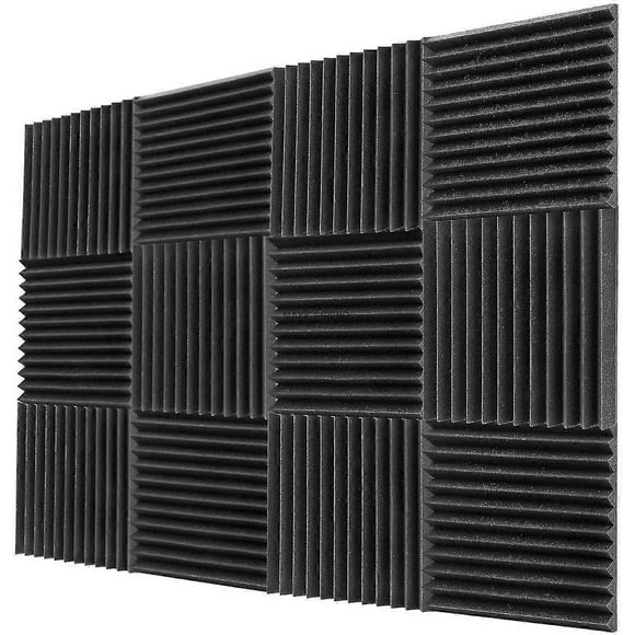 12pcs 300x300x25mm Acoustic Foam Sound Insulation Panels For Ktv Bar Soundproofing Studio Wedges Sound Proof Wall Panels Espuma