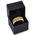 thumbnail image 4 of Charming Jewelers Tungsten Wedding Band Ring 8mm for Men Women Comfort Fit Celtic 18K Yellow Gold Plated Step Beveled Edge Brushed Polished Lifetime Guarantee Size 12.5, 4 of 5
