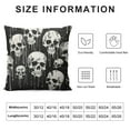 thumbnail image 5 of COMIO  Skull Pattern Pillow Covers Decorative Square Throw Pillow Covers Soft Couch Cushion Case Farmhouse Pillowcase for Home Sofa Bedroom Car, 5 of 5