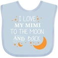 thumbnail image 3 of Inktastic I Love My Mimi to the Moon and Back Boys or Girls Baby Bib, 3 of 4