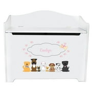 personalised toy box and bench