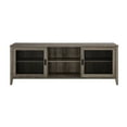 thumbnail image 6 of Industrial Farmhouse Sliding Metal Mesh Door 70" TV Stand for 80" TVs - Grey Wash, 6 of 12