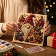 thumbnail image 5 of DIY Christmas Pearl Diamond Art Painting Kit, Christmas Gnome Pearl Beads Art Craft for Adults Beginner, Winter Holiday Christmas Wall Decor(A), 5 of 7