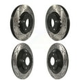 thumbnail image 1 of DS-One Front Rear Coated Drilled Slotted Disc Brake Rotors Kit for Car Mazda CX-5 KD-100363, 1 of 11