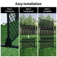 thumbnail image 1 of Freestanding Metal Privacy Screen Divider - 3-Panel Decorative Steel Partition for Patio, Garden, Balcony, Deck or Lawn, 1 of 7