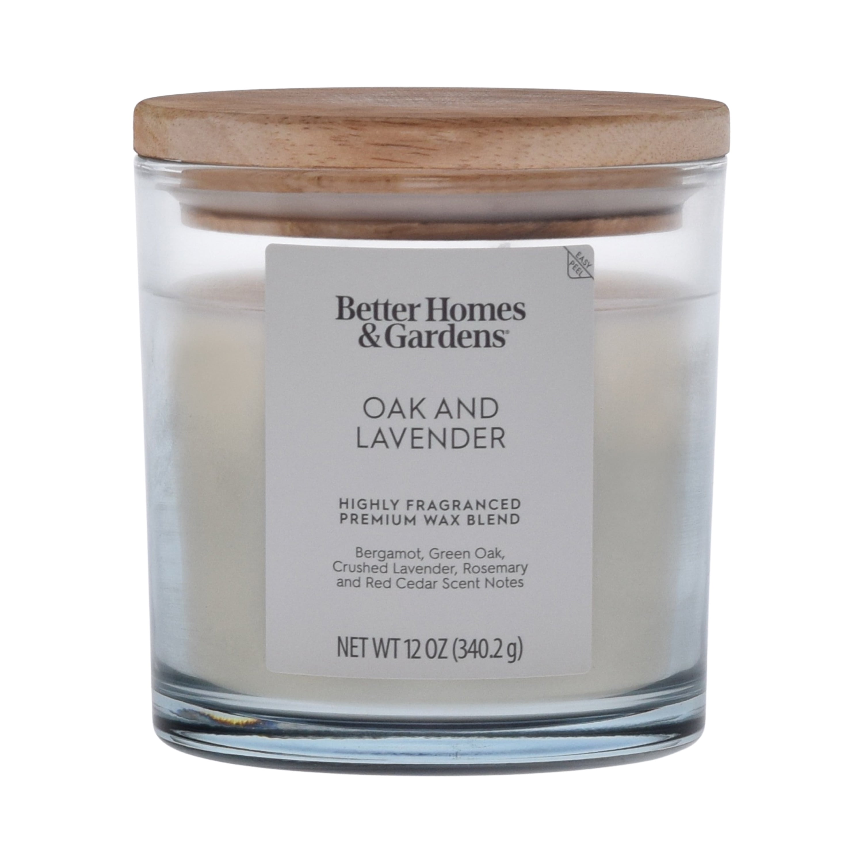 (4 pack) Better Homes and Gardens Oak and Lavender Scented 2-Wick Ombre Jar Candle 12oz.
