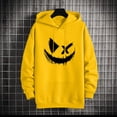 thumbnail image 5 of Dolkfu Oversized Sweatshirts for Men Graphic Yellow Drawstring Hoodies With Pocket With Hood Streetwear Men Fall Tops M, 5 of 5