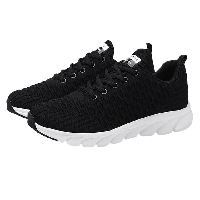 OUNONA Running Shoes Negros Para Mujer Con Suela Y Resistente Ideales Para Correr Y Uso Casual