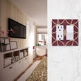 thumbnail image 5 of Yayeee Rocker Switch Wall Plate 3-Gang 6.5"x4.6" Home Decorative Outlet Cover, Red Circles, 5 of 6