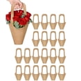 thumbnail image 2 of 20 Pcs Kraft Paper Flower Wrapping Paper,Valentines Day Gift Bags with Handle,Bouquet Gift Bags,Flowers Holder for Thanksgiving Birthday Wedding Party Favors Home Decoration Florist Sho(Khaki), 2 of 9