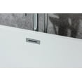 thumbnail image 2 of Lexora LD901159A1C0000 59 in. Vinter Freestanding Bathtub with Chrome Drain, Acrylic - White, 2 of 5