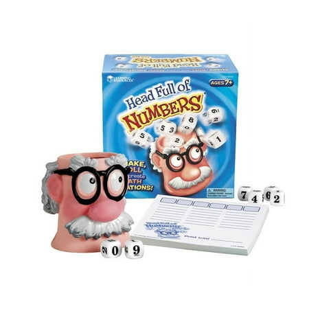 UPC: 0765023088984 | Learning Resources Head Full of Numbers Math Games For Kids Ages 7+