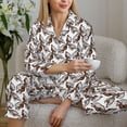 thumbnail image 6 of Sikiie Chickens Peck Grain Pajamas for Women Set, Womens Pajama Sets, Lounge Sets for Women, 2pjs for Women-XX-Large, 6 of 7