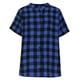 thumbnail image 5 of TaTaai Women's Summer Two Piece Outfit Plaid V-Neck Short Sleeve Button Blouse and Drawstring Waist Shorts Linen-Like Fabric Casual Matching Set Gift, 5 of 7