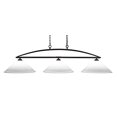 thumbnail image 1 of Toltec Lighting Marquise 3 Light Bar In Dark Granite Finish With 16 White Muslin Glass, 1 of 1