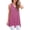 Bm02-Purple Red, variant on Womens Summer Casual T-Shirt V-Neck Sleeveless Tunic Tops for Leggings Loose Blouse Shirt
