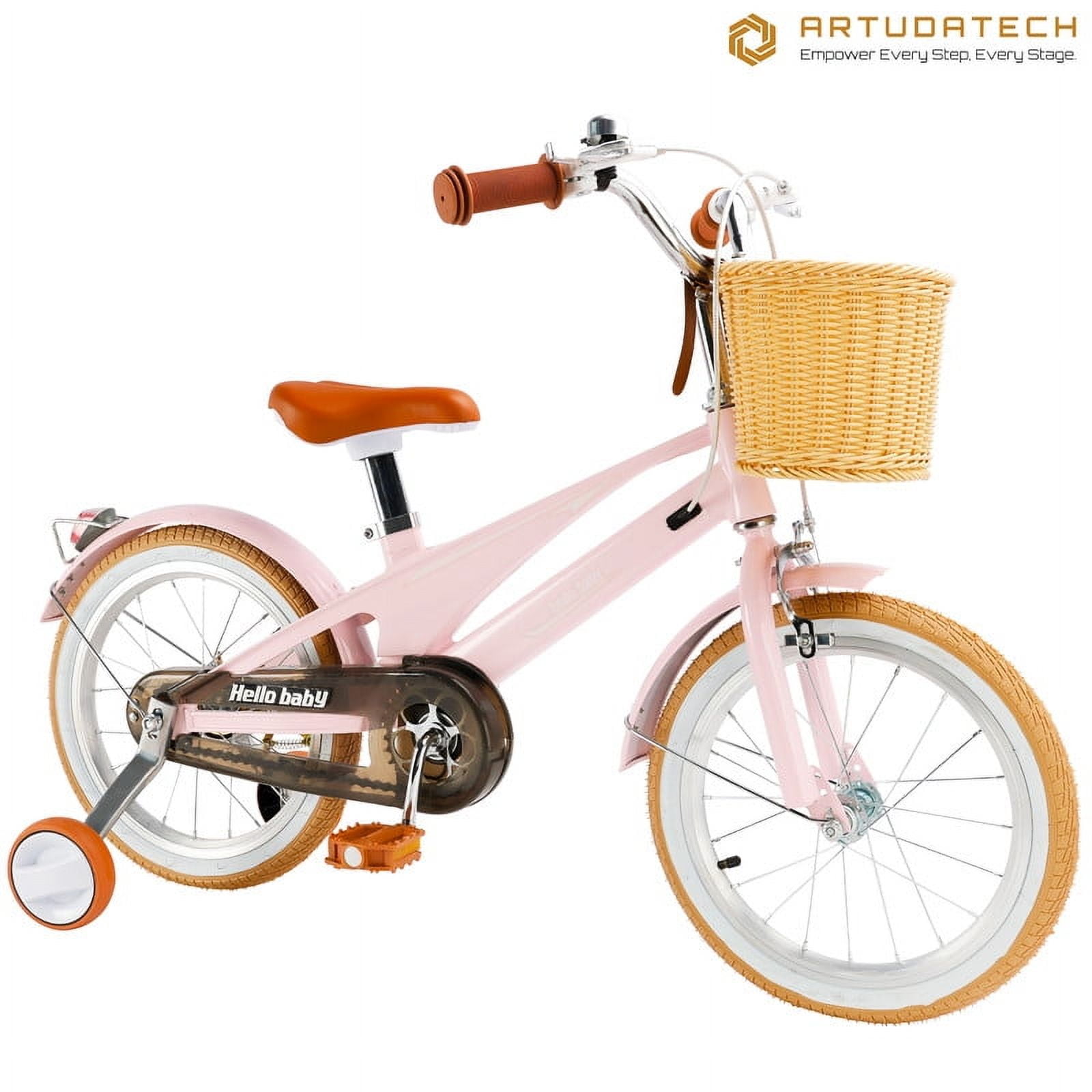 MotorGenic Vélo pour Enfants de 16 Pouces pour 7-9 Ans, Vélo Léger