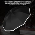 thumbnail image 2 of Paraguas Plegable Inverso Automático - Sombrilla para Lluvia con LED Reforzado Anti-viento, con 10 Varillas, Tiras Reflectantes, de Viaje, 2 of 4