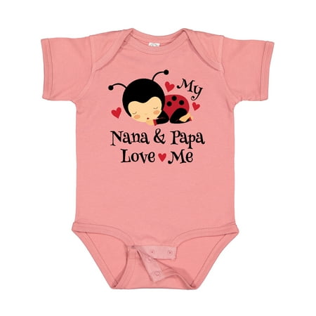 

Inktastic Nana and Papa Love Me Baby Outfit Gift Baby Boy or Baby Girl Bodysuit