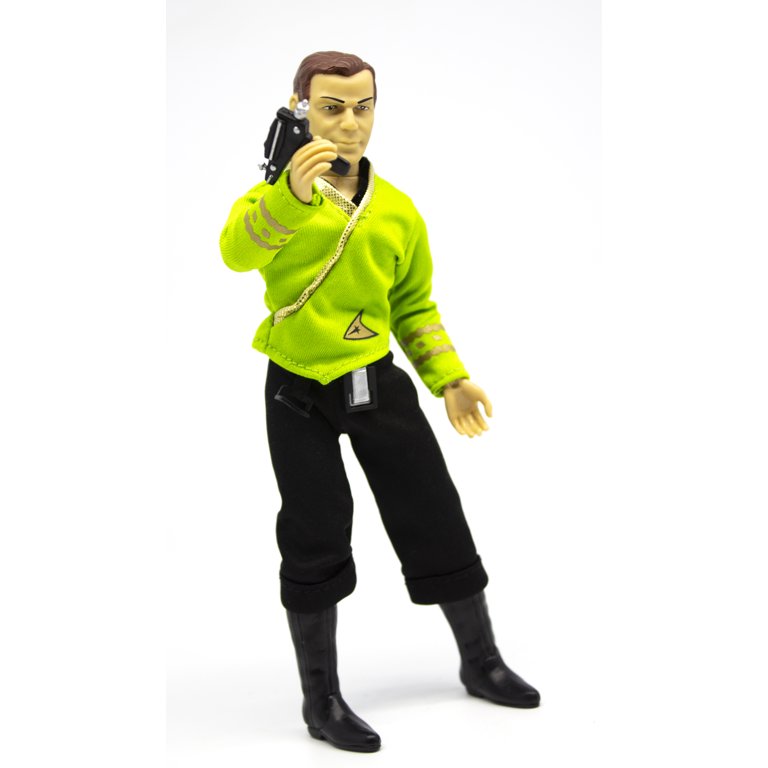 Mego Action Figure, 8” Star Trek - Capt. Kirk in Green Shirt w/ Tribbles  from the The Original Series episode The Trouble with Tribbles (Limited