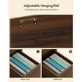 thumbnail image 6 of EYYTHUNG 47" Office Desk, Farmhouse Executive Desk with File Drawer & Outlet, Wood Computer Desks with Keyboard Tray, Brown, 6 of 7