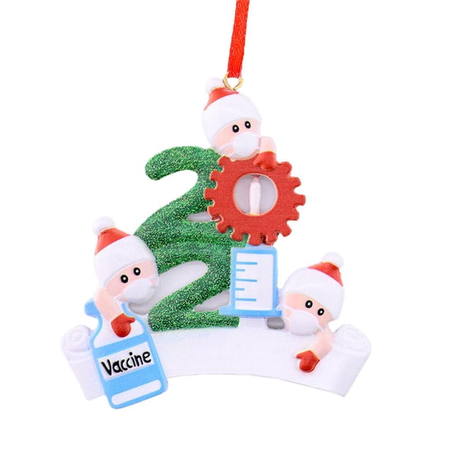 Diy Nombre Escrito A Mano Cara Cubierta Muñeco De Nieve Árbol De Navidad Colgante Adornos De Resina Para Decoración De Navidad Familiar Advancent HA043593-04