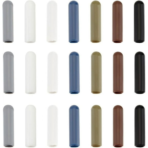 70Pcs 7 Style Plastic Aglets for Shoelaces Shoelace Tips Head Column Mixed Color 20x2~5mm Inner Diameter: 3.5mm 10pcs/style