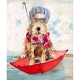 thumbnail image 3 of Loreth, Lanie 15x17 Black Modern Framed Museum Art Print Titled - French Airedale Terrier, 3 of 5