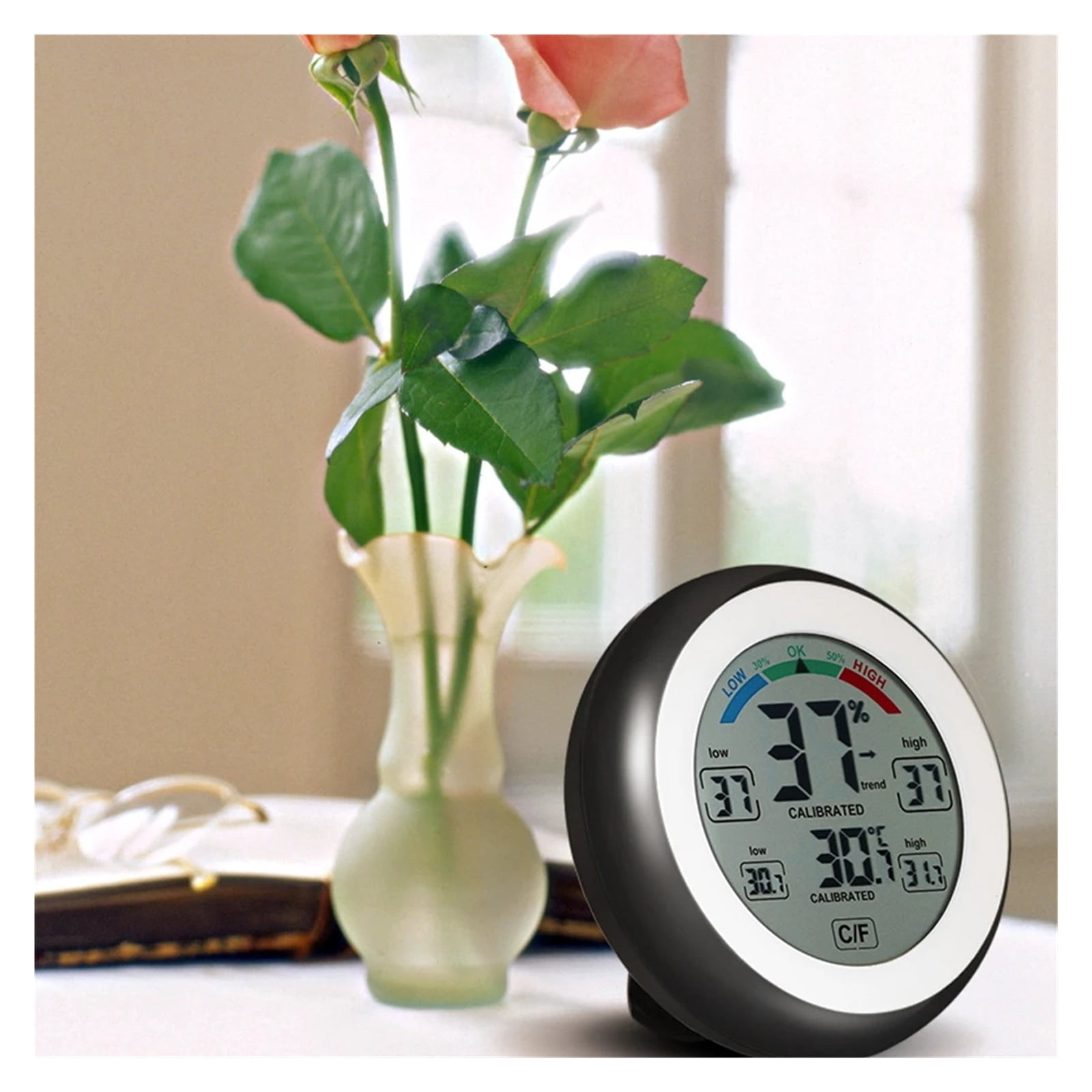 Mini LCD Digital Hygrometer Indoor Thermometer Room Thermometer and Humidity Gauge ,Weather Forecast