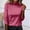 Purple, variant on Womens Turtleneck Long Sleeve Shirt Pullover Tops Soft Knitted Sweater Sparkly Blouse Tunic Top