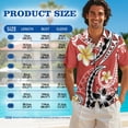 thumbnail image 6 of Jeiento Polynesia Couple Matching Outfits Plumeria Dress for Women Shirt for Men Summer Shirts Hawaiian Dress for Women Plus Size, Red, 6 of 6