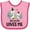Pink and Fuchsia, variant on Inktastic Zebra My Geema Loves Me Boys or Girls Baby Bib