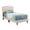 MultiColor, variant on Home Bedroom Furniture Deb Jewel White Tufted Twin Panel Bed