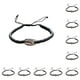thumbnail image 2 of Juego de Pulseras Trenzadas de Concha Qarigey Negro Plata, 2 of 6