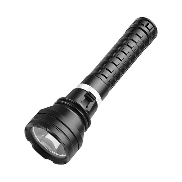 Yuarrent Linterna de buceo Cuerda impermeable Antorcha subacuática Interruptor recargable resistente Iluminación exterior Estufas de camping 21.8*6.3*6.3 CM 1