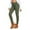 Army Green, variant on Women's High Waist German Velvet Yoga Leggings Solid Color Casual Warm Comfort Fit Pants for Everyday Wear