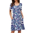 thumbnail image 2 of TARAINYA Summer Dresses for Women Trendy Mini Swing Dress Casual Beach Sundress with Pockets, 2 of 6