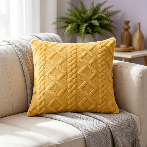 Ywbawe 15.7 Inch Square Throw Pillows,Decorative Couch Pillow, Sofa Pillows,Back Cushion for Living Room, Bedroom, And Outdoor Spaces