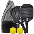 thumbnail image 1 of Pickleball Paddles Set-Graphite Carbon Fiber Usapa Approved Lightweight Racquets Set Indoor and Outdoor Exercise For All Ages C, 1 of 6